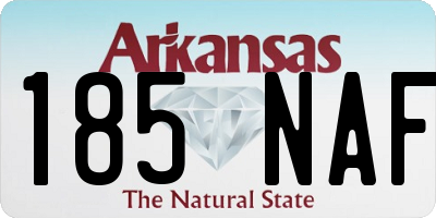 AR license plate 185NAF