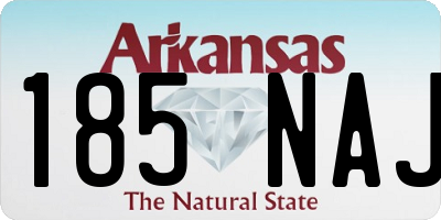AR license plate 185NAJ