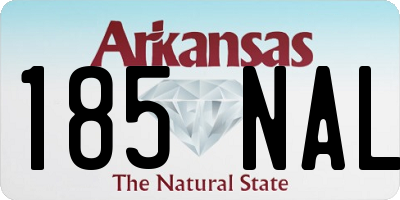 AR license plate 185NAL