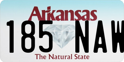 AR license plate 185NAW