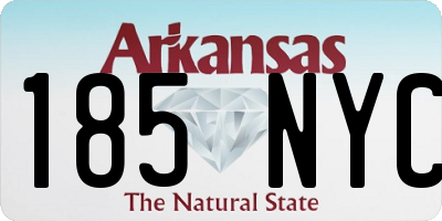 AR license plate 185NYC