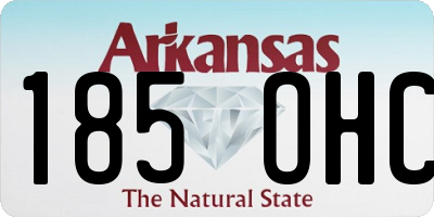 AR license plate 185OHC