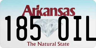 AR license plate 185OIL