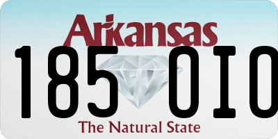 AR license plate 185OIO