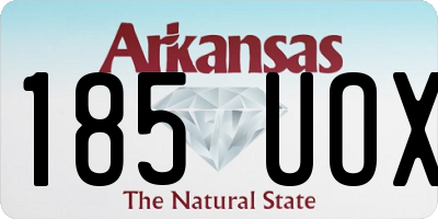 AR license plate 185UOX