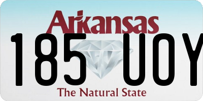 AR license plate 185UOY