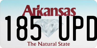 AR license plate 185UPD