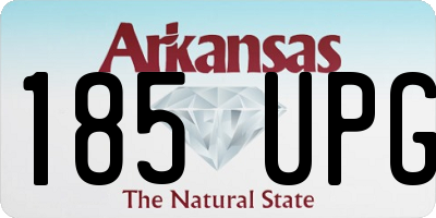 AR license plate 185UPG