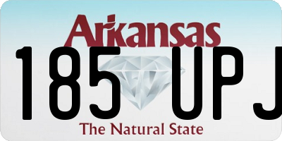 AR license plate 185UPJ