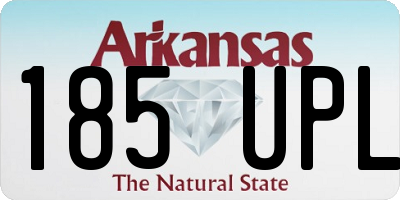 AR license plate 185UPL