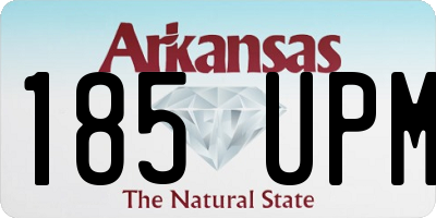 AR license plate 185UPM