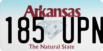 AR license plate 185UPN