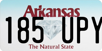 AR license plate 185UPY
