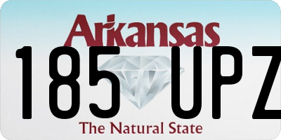 AR license plate 185UPZ