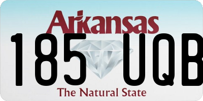 AR license plate 185UQB
