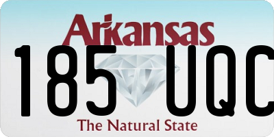 AR license plate 185UQC