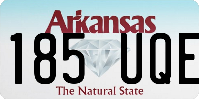 AR license plate 185UQE