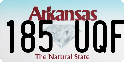 AR license plate 185UQF