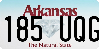 AR license plate 185UQG