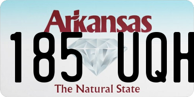 AR license plate 185UQH