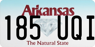 AR license plate 185UQI