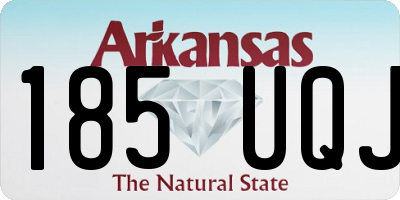 AR license plate 185UQJ