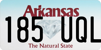 AR license plate 185UQL