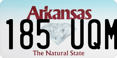AR license plate 185UQM