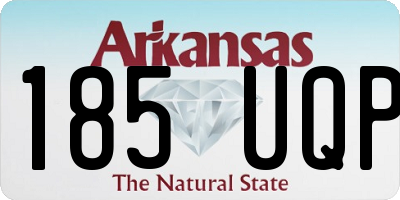 AR license plate 185UQP