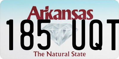 AR license plate 185UQT