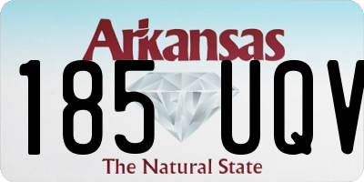 AR license plate 185UQV