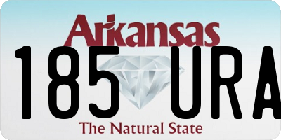 AR license plate 185URA