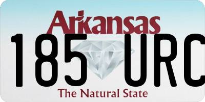 AR license plate 185URC