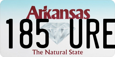 AR license plate 185URE
