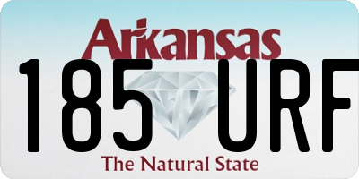 AR license plate 185URF
