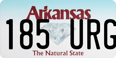 AR license plate 185URG