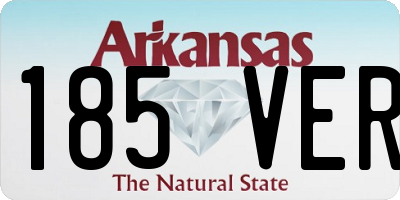 AR license plate 185VER