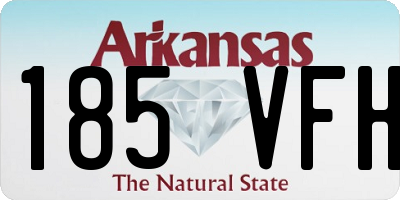 AR license plate 185VFH