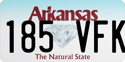 AR license plate 185VFK
