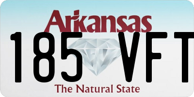AR license plate 185VFT