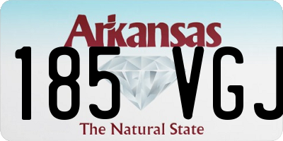 AR license plate 185VGJ