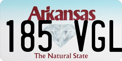 AR license plate 185VGL