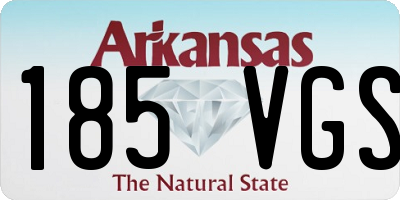 AR license plate 185VGS
