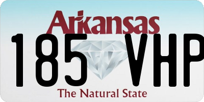 AR license plate 185VHP