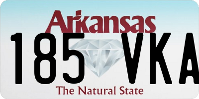 AR license plate 185VKA