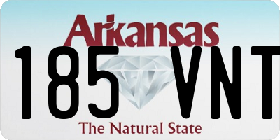 AR license plate 185VNT