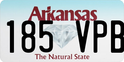 AR license plate 185VPB