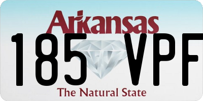 AR license plate 185VPF