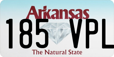 AR license plate 185VPL