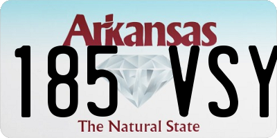 AR license plate 185VSY